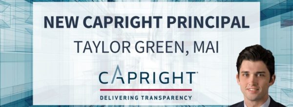 New Capright Principal – Taylor Green, MAI