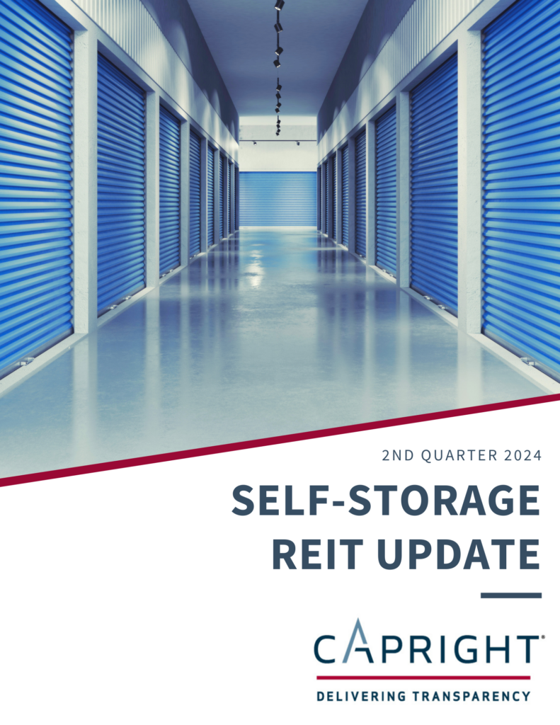 Self-Storage REIT Update – 2nd Quarter 2024