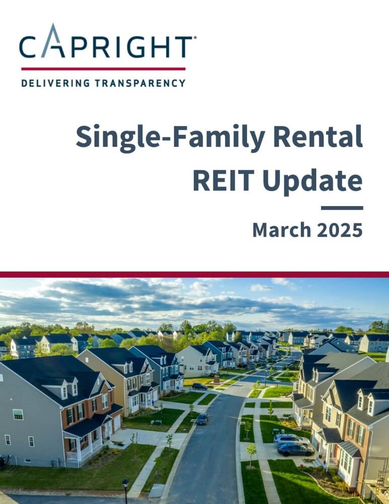 Single Family Rental REIT Update March 2025