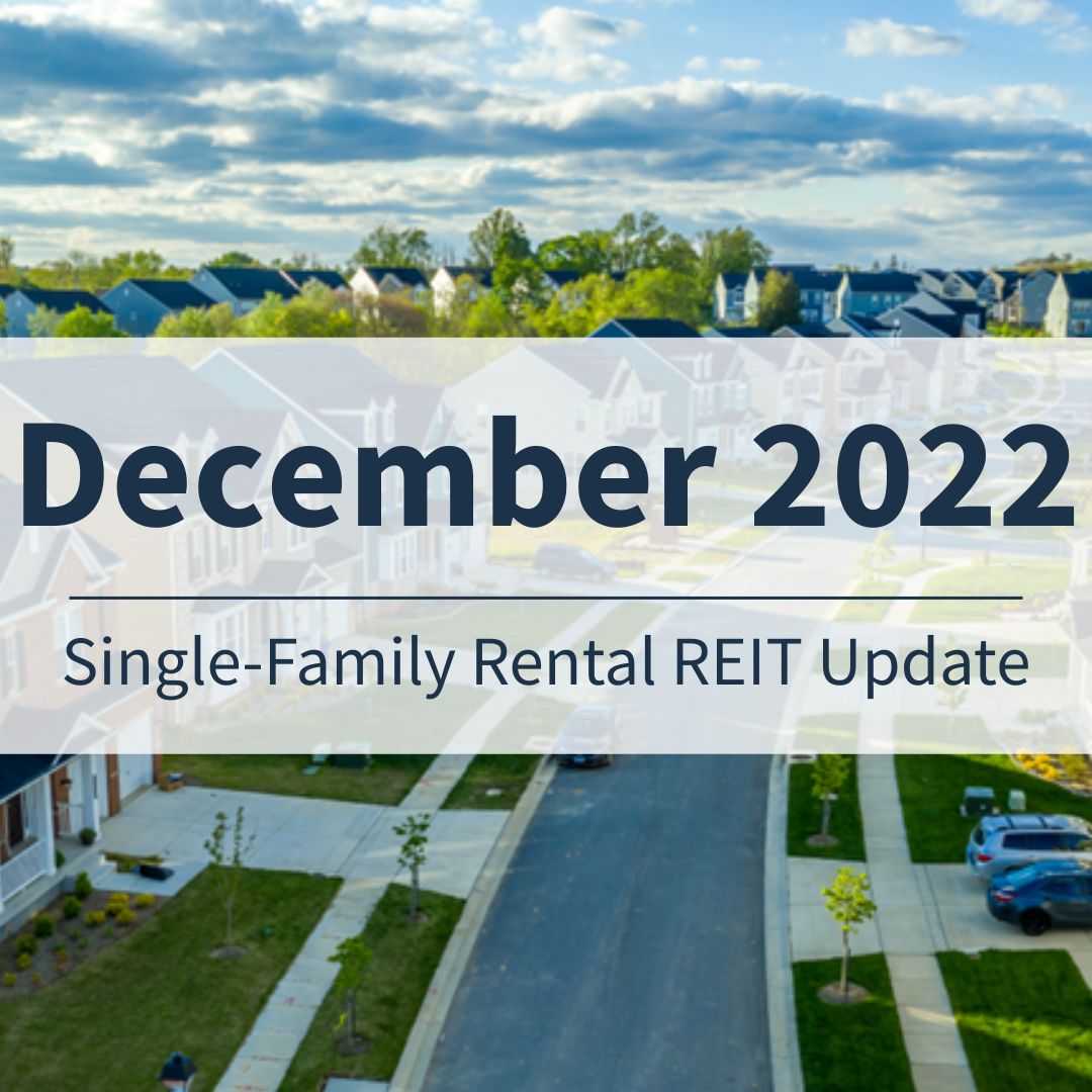 December 2022 Single Family Rental REIT Update Cover